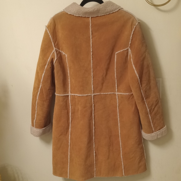 [[NWOT]] Michael Michelle genuine leather long coat - Picture 2 of 6